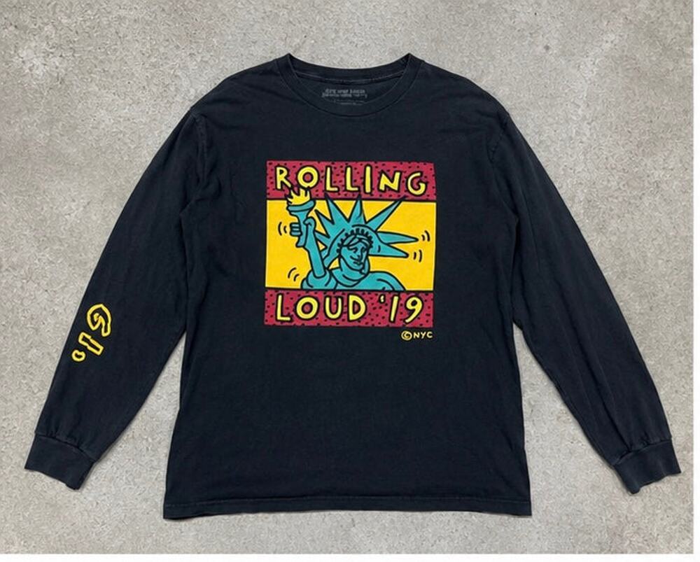 Rolling Loud 2019 NYC Long Sleeve T Shirt Juice WRLD Travis Scott Size Large
